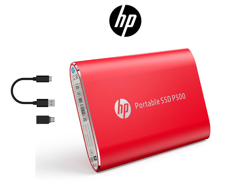 DISCO EXTERNO SOLIDO 1TB HP P500 USB 3.1 GEN2 TIPO-C 1F5P5AA#ABC